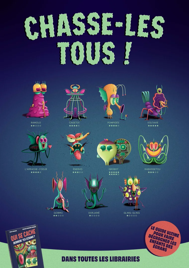 Affiche Chasse-les tous ! avec les monstres de l'Otrekoté