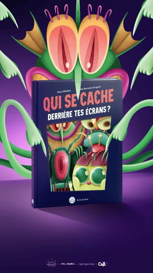 Story Instagram : le monstre vert et le livre